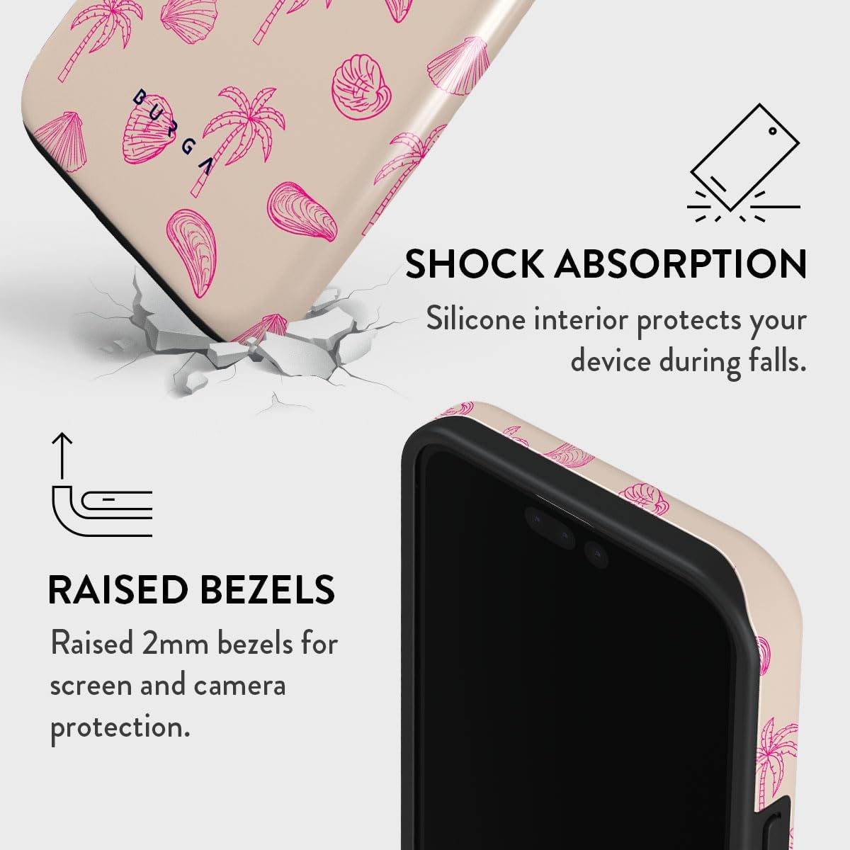Unisex Phone Case for iPhone 14 Pro Max – Dual-Layer Hybrid Design with Shock-Absorbing TPU & Durable Exterior, Scratch-Resistant Finish and Raised Bezel Edge for Screen Protection & Daily Use