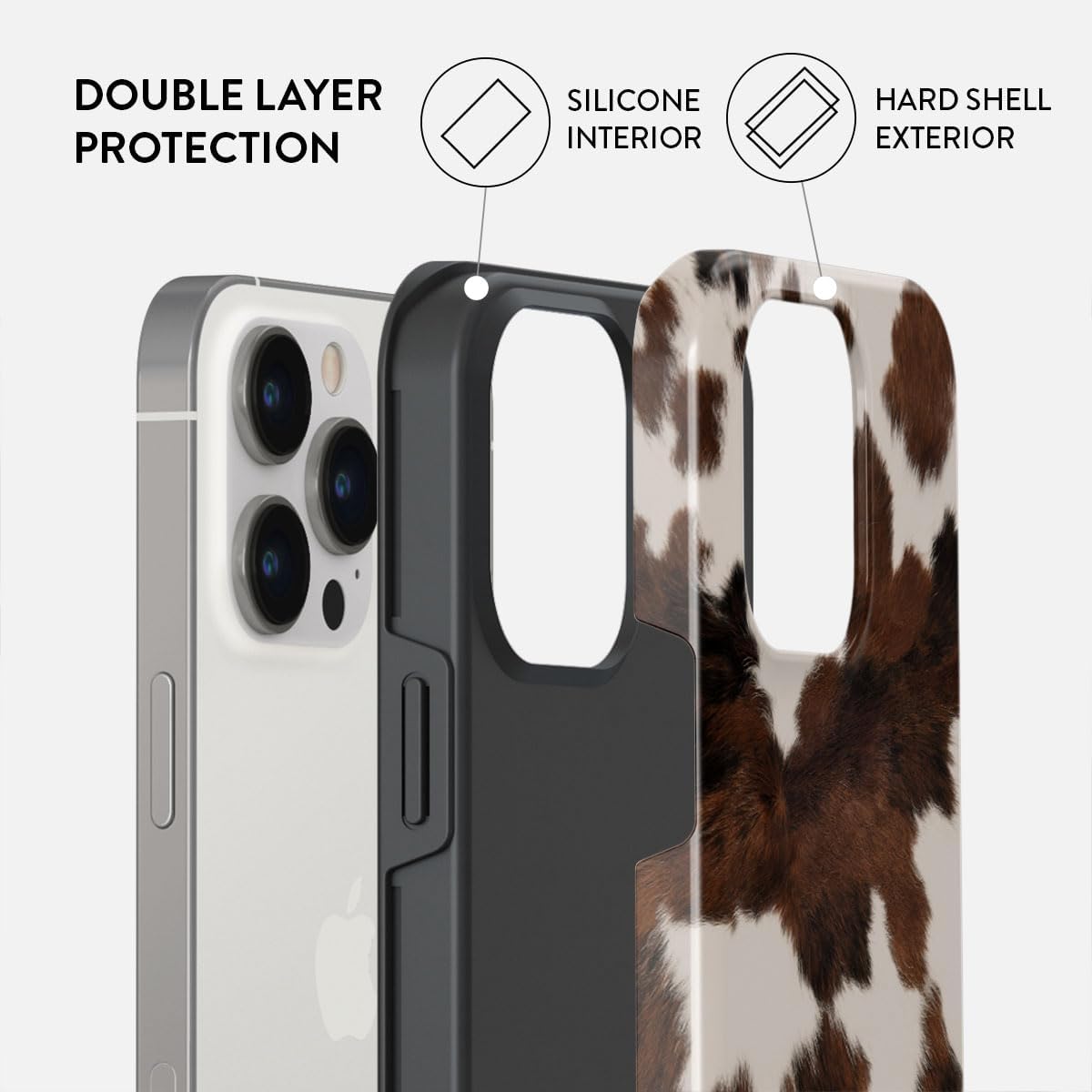 Unisex Phone Case for iPhone 14 Pro Max – Dual-Layer Hybrid Design with Shock-Absorbing TPU & Durable Exterior, Scratch-Resistant Finish and Raised Bezel Edge for Screen Protection & Daily Use
