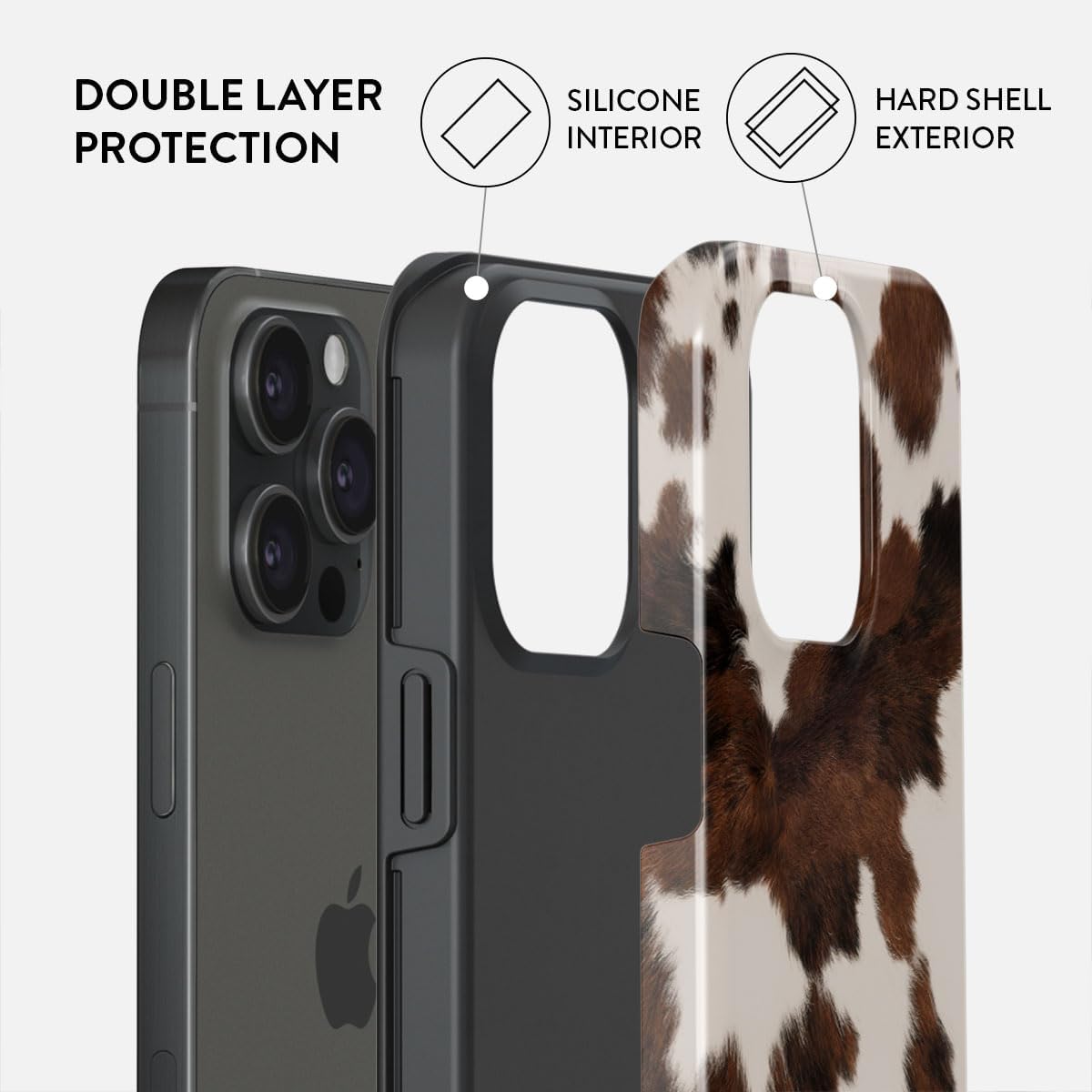Unisex Phone Case for iPhone 14 Pro Max – Dual-Layer Hybrid Design with Shock-Absorbing TPU & Durable Exterior, Scratch-Resistant Finish and Raised Bezel Edge for Screen Protection & Daily Use
