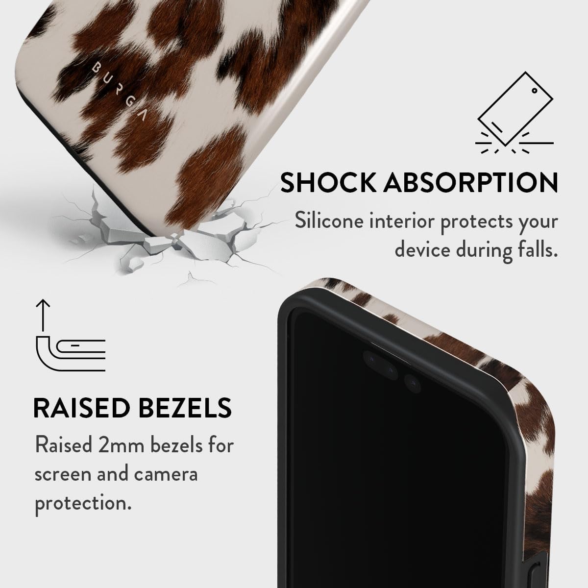Unisex Phone Case for iPhone 14 Pro Max – Dual-Layer Hybrid Design with Shock-Absorbing TPU & Durable Exterior, Scratch-Resistant Finish and Raised Bezel Edge for Screen Protection & Daily Use