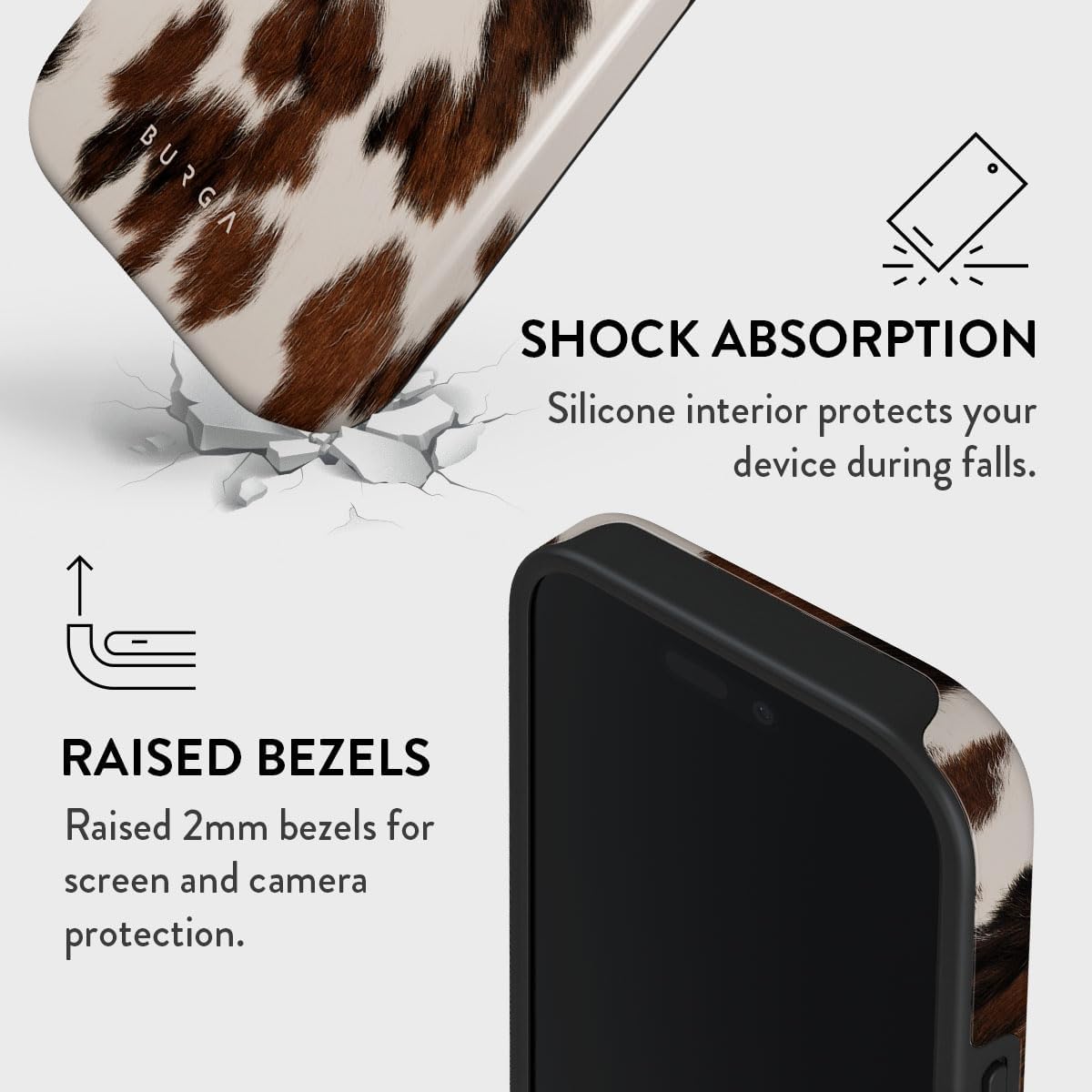 Unisex Phone Case for iPhone 14 Pro Max – Dual-Layer Hybrid Design with Shock-Absorbing TPU & Durable Exterior, Scratch-Resistant Finish and Raised Bezel Edge for Screen Protection & Daily Use