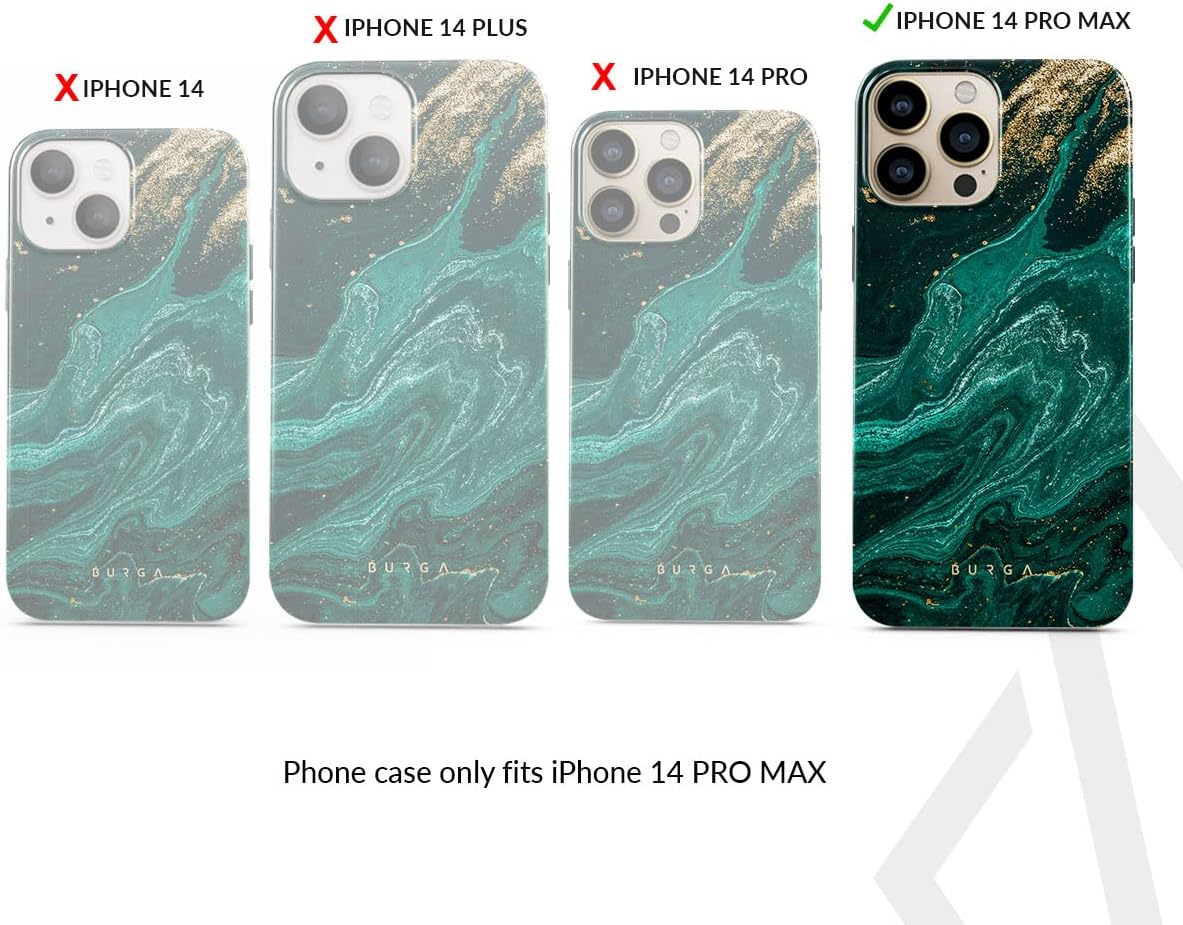 Unisex Phone Case for iPhone 14 Pro Max – Dual-Layer Hybrid Design with Shock-Absorbing TPU & Durable Exterior, Scratch-Resistant Finish and Raised Bezel Edge for Screen Protection & Daily Use