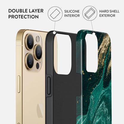 Unisex Phone Case for iPhone 14 Pro Max – Dual-Layer Hybrid Design with Shock-Absorbing TPU & Durable Exterior, Scratch-Resistant Finish and Raised Bezel Edge for Screen Protection & Daily Use