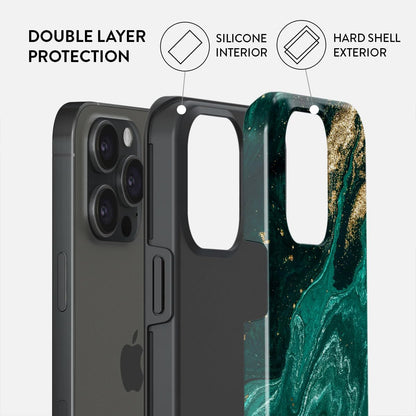 Unisex Phone Case for iPhone 14 Pro Max – Dual-Layer Hybrid Design with Shock-Absorbing TPU & Durable Exterior, Scratch-Resistant Finish and Raised Bezel Edge for Screen Protection & Daily Use