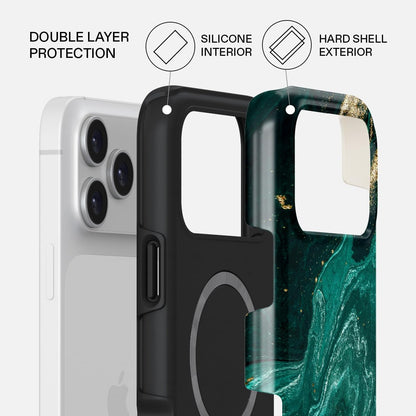 Unisex Phone Case for iPhone 14 Pro Max – Dual-Layer Hybrid Design with Shock-Absorbing TPU & Durable Exterior, Scratch-Resistant Finish and Raised Bezel Edge for Screen Protection & Daily Use