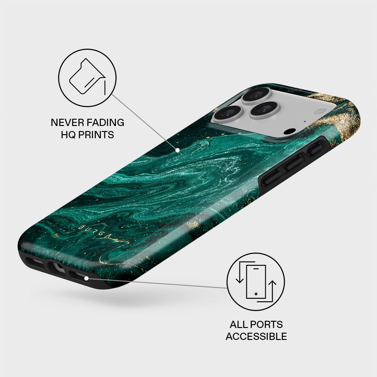 Unisex Phone Case for iPhone 14 Pro Max – Dual-Layer Hybrid Design with Shock-Absorbing TPU & Durable Exterior, Scratch-Resistant Finish and Raised Bezel Edge for Screen Protection & Daily Use
