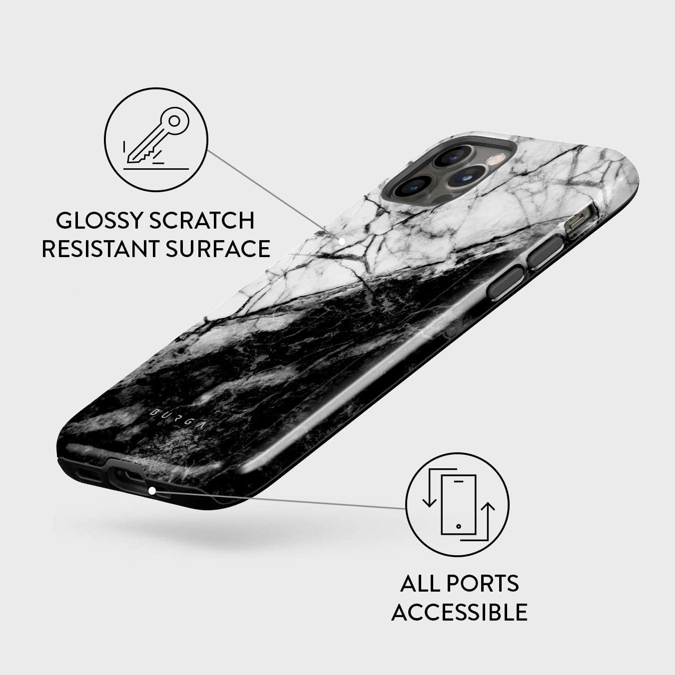 Unisex Phone Case for iPhone 14 Pro Max – Dual-Layer Hybrid Design with Shock-Absorbing TPU & Durable Exterior, Scratch-Resistant Finish and Raised Bezel Edge for Screen Protection & Daily Use