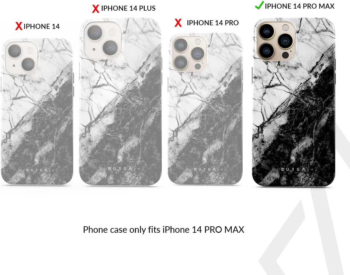 Unisex Phone Case for iPhone 14 Pro Max – Dual-Layer Hybrid Design with Shock-Absorbing TPU & Durable Exterior, Scratch-Resistant Finish and Raised Bezel Edge for Screen Protection & Daily Use