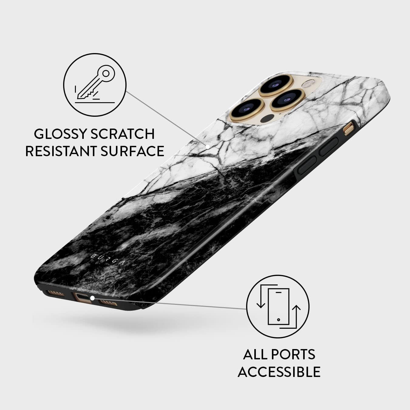 Unisex Phone Case for iPhone 14 Pro Max – Dual-Layer Hybrid Design with Shock-Absorbing TPU & Durable Exterior, Scratch-Resistant Finish and Raised Bezel Edge for Screen Protection & Daily Use