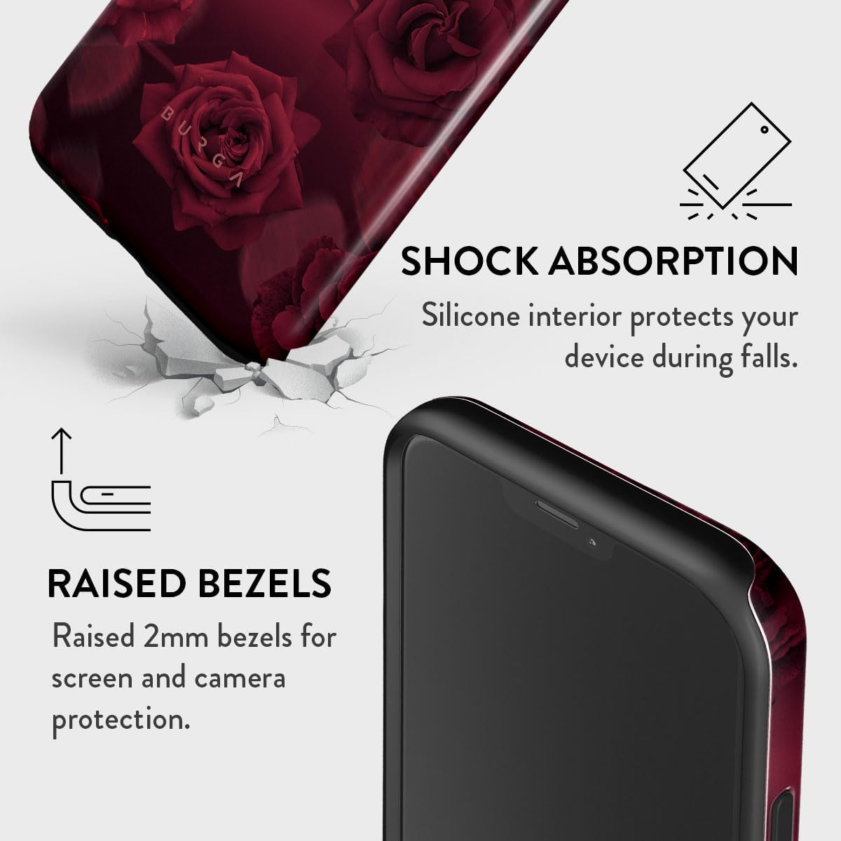 Unisex Phone Case for iPhone 14 Pro Max – Dual-Layer Hybrid Design with Shock-Absorbing TPU & Durable Exterior, Scratch-Resistant Finish and Raised Bezel Edge for Screen Protection & Daily Use