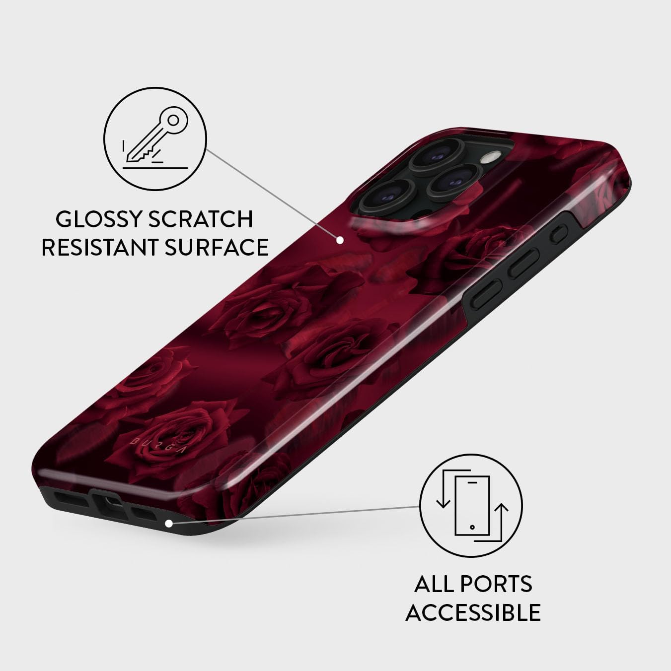 Unisex Phone Case for iPhone 14 Pro Max – Dual-Layer Hybrid Design with Shock-Absorbing TPU & Durable Exterior, Scratch-Resistant Finish and Raised Bezel Edge for Screen Protection & Daily Use