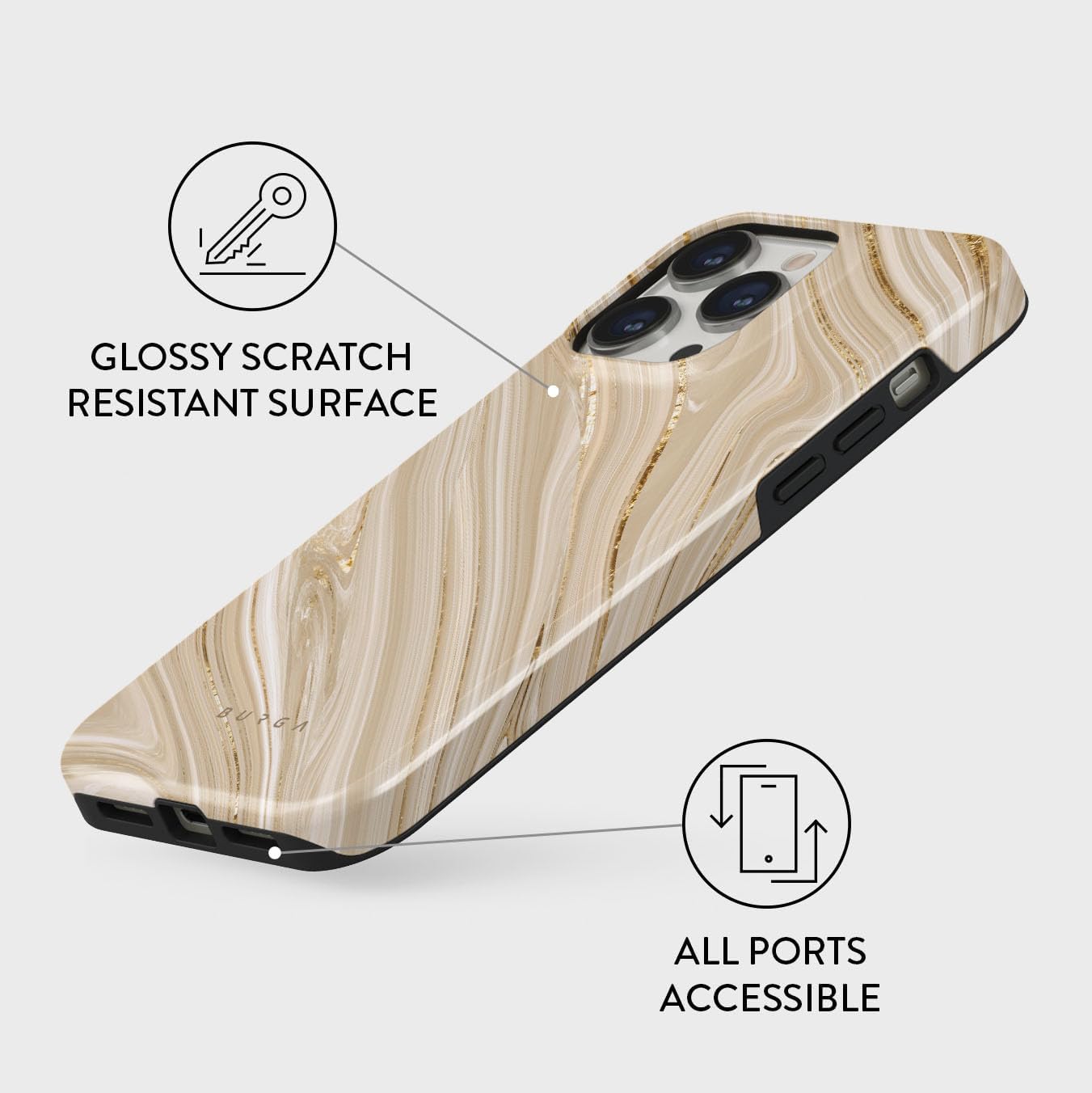 Unisex Phone Case for iPhone 14 Pro Max – Dual-Layer Hybrid Design with Shock-Absorbing TPU & Durable Exterior, Scratch-Resistant Finish and Raised Bezel Edge for Screen Protection & Daily Use