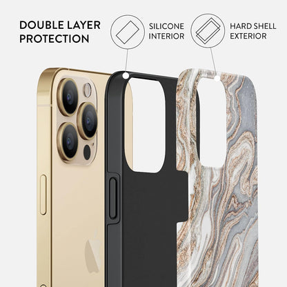 Unisex Phone Case for iPhone 14 Pro Max – Dual-Layer Hybrid Design with Shock-Absorbing TPU & Durable Exterior, Scratch-Resistant Finish and Raised Bezel Edge for Screen Protection & Daily Use
