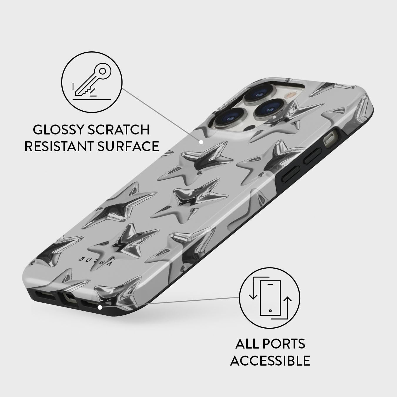 Unisex Phone Case for iPhone 14 Pro Max – Dual-Layer Hybrid Design with Shock-Absorbing TPU & Durable Exterior, Scratch-Resistant Finish and Raised Bezel Edge for Screen Protection & Daily Use