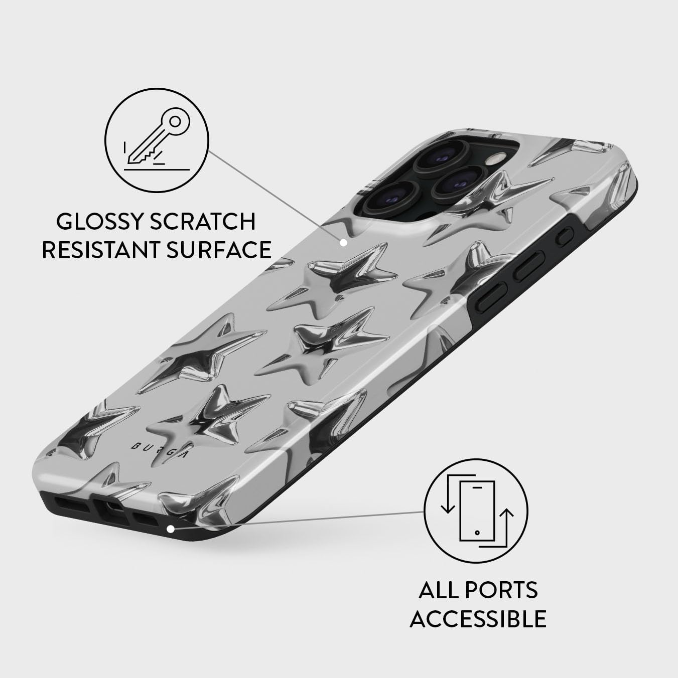 Unisex Phone Case for iPhone 14 Pro Max – Dual-Layer Hybrid Design with Shock-Absorbing TPU & Durable Exterior, Scratch-Resistant Finish and Raised Bezel Edge for Screen Protection & Daily Use