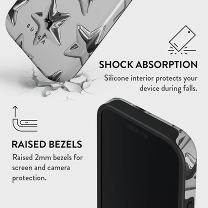 Unisex Phone Case for iPhone 14 Pro Max – Dual-Layer Hybrid Design with Shock-Absorbing TPU & Durable Exterior, Scratch-Resistant Finish and Raised Bezel Edge for Screen Protection & Daily Use