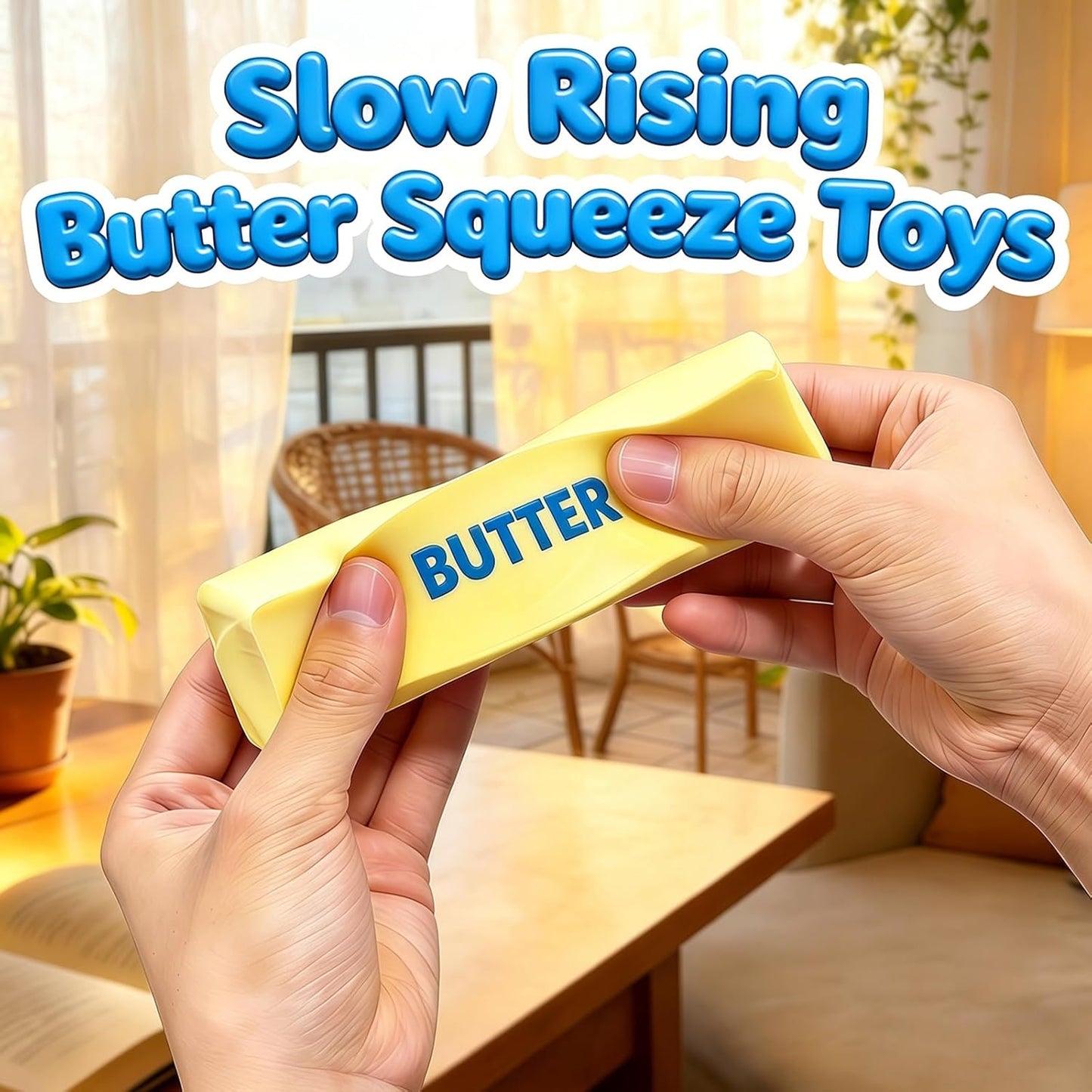 5 Pcs Butter Squeeze Toys, Slow Rising Soft Squeeze Fidget Toys | Stress Relief Hand Relax, Party Favor