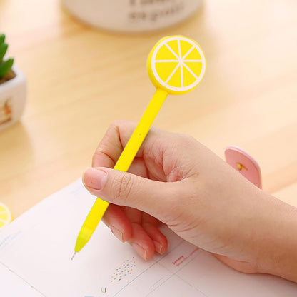 30pcs Lemon Pens Cute Gel Ink Pens 0.5mm Black Ink Novelty Pens for Women Coworkers Office Home Wedding Bridal Shower Gifts Supplies (Cute Lemon 30pcs)