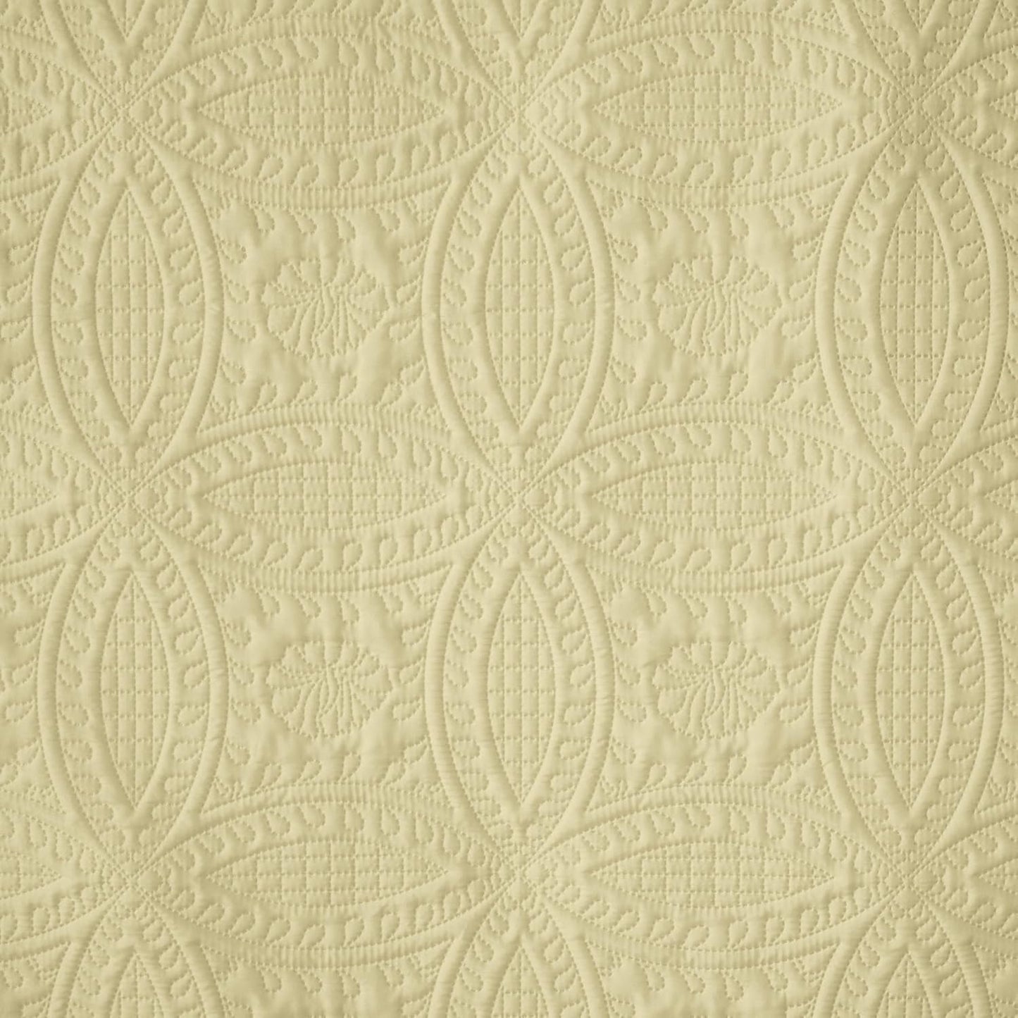 Austin King Oversized Bedspread Set, 3-Piece Pinsonic Quilted Lightweight Microfiber Bedspread Coverlet, Pastel Yellow