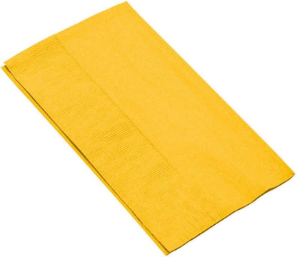 Yellow Dinner Napkins | 2-Ply | 15" x 17" | 100/Pack