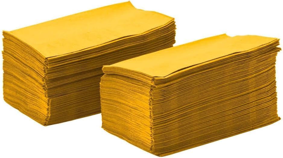 Yellow Dinner Napkins | 2-Ply | 15" x 17" | 100/Pack