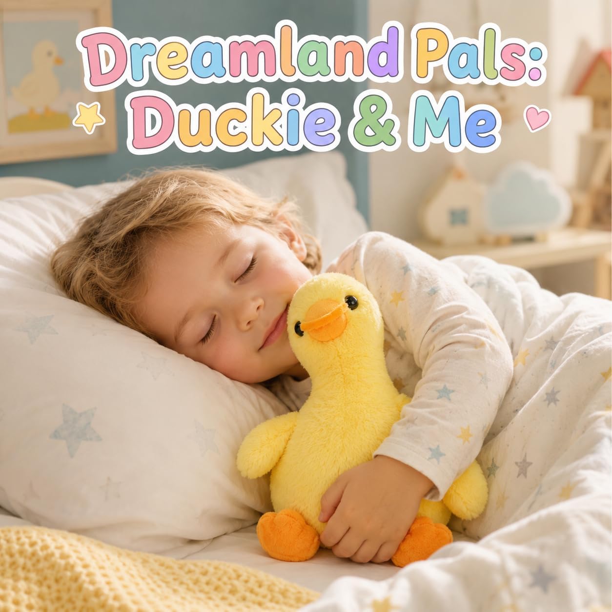 10” Cute Yellow Duck Plush Toy, Soft Stuffed Duckling, Huggable Plush Animal for Boys & Girls, Birthday