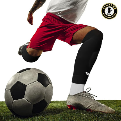 Tekkerz leg sleeve over 20 color variations compatible with grip socks for soccer, football, hockey, rugby athletic socks