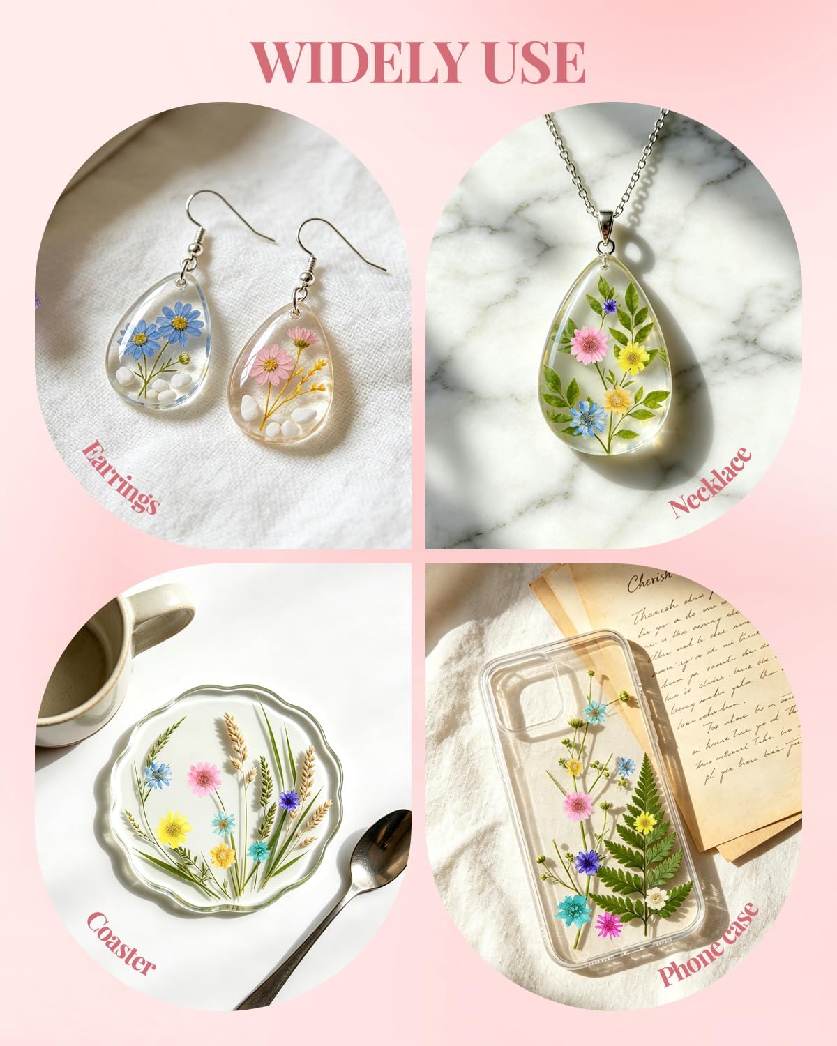 560 PCS Mini Dried Flowers for Resin, Small Dried Flowers for Crafts, Mini Dried Flowers for Resin, Dried Flowers for Resin Art, Jewelry, Earrings, Epoxy Molds, Candle, Soap and DIY