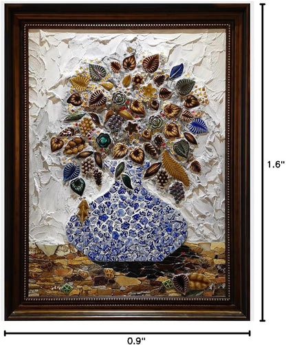 1.1 LB Porcelain Ceramic Mosaic Tiles,Broken Irregular Mosaic Tiles for DIY Craft Floor,Kitchen,Pool, Flower Pots Mosaic Making Supplies (Mix Color)