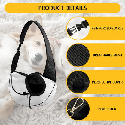 Yellow Halloween Cat Carrier Bag for Walking Breathable Mesh Dog Carrier Sling for Small Dogs Adjustable Strap Padded Shoulder Sling Travel Tote Bag