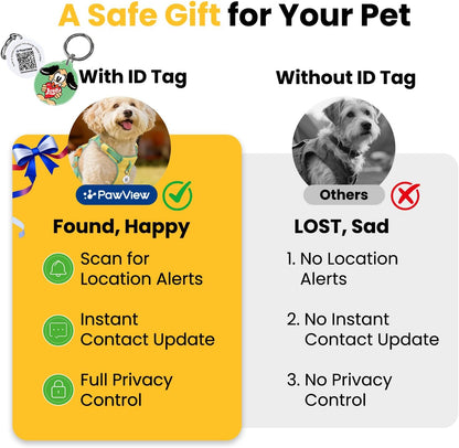 Escape-Proof No Pull Dog Harness for Small Dogs & Puppies, Lightweight Adjustable Vest with Front & Back Clip, Pocket & Reflective Soft Fabric for Safe Walking & Running with ID Tag, Yellow