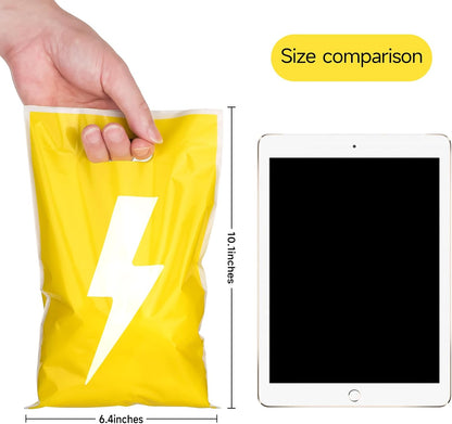 40PCS Yellow Lighting Bolt Party Favor Bags, Goodie Candy Treat Bags for Flash Weather Theme Birthday Party Decoration