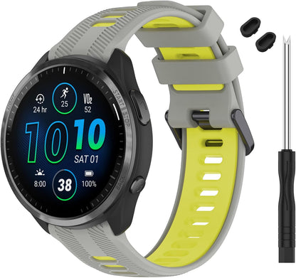 Band Compatible with Garmin Forerunner 965 Watch - Soft Silicone Replacement Watch Band Strap for 965 Smart Watch for Women Men