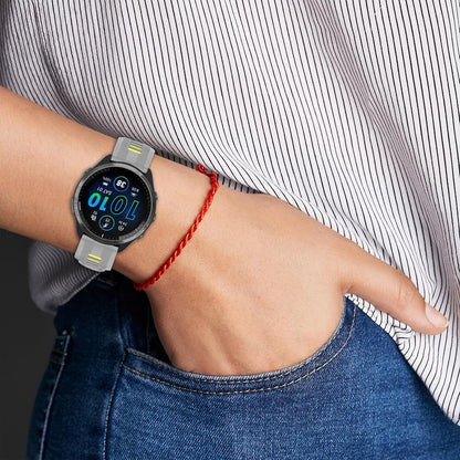 Band Compatible with Garmin Forerunner 965 Watch - Soft Silicone Replacement Watch Band Strap for 965 Smart Watch for Women Men