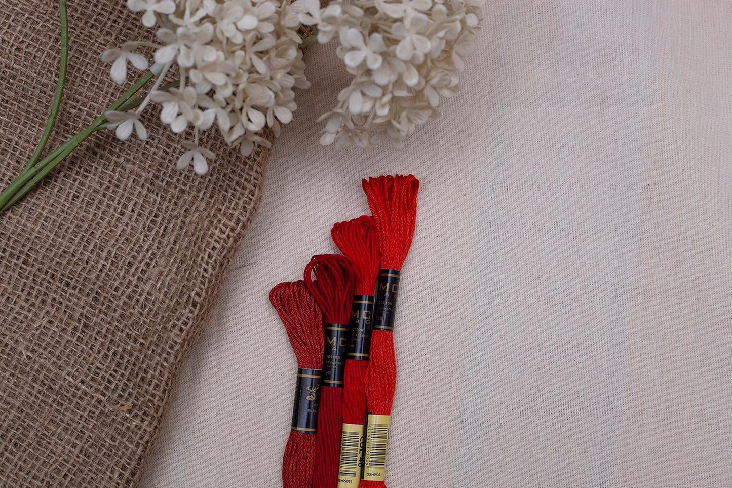 Pack of 12 Premium Embroidery Thread | 100% Egyptian Cotton Premium Skeins | Cross Stitch Embroidery Floss | Oeko TEX Certified Stranded Cotton | (Canary Yellow 298)