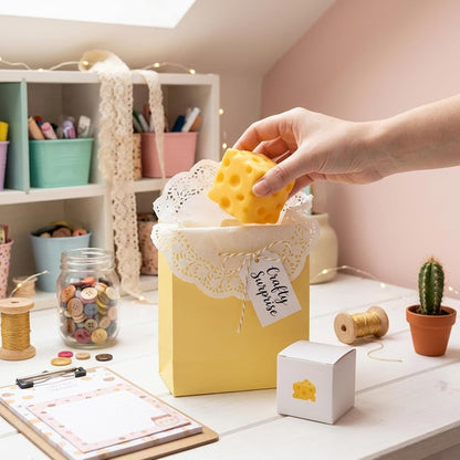2pcs Cheese Squeeze Toy, 2.36 inch Yellow Cheese Squishy Toy Cube Squishy Stress Relief Cheese Block Slow Rebounding Sensory Focus Fidget Toys for Adults Kids Gifts Home Office School