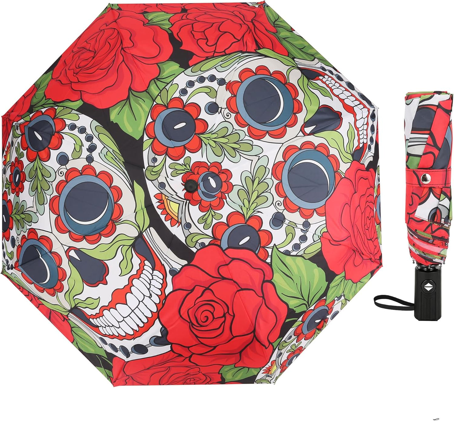 Folding Umbrella, Compact Travel Umbrella, Lightweight Protable Waterproof Foldable Umbrella for Men Women Outdoor Backpack Car Use