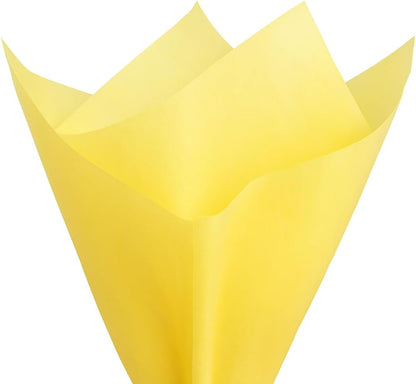 Yellow Tissue Paper 26 x 20 Inches – 60 Sheets Large Size Wrapping Paper Bigger Than Standard 14 x 20 for Gift Wrap Bags Boxes Crafts and Decorations