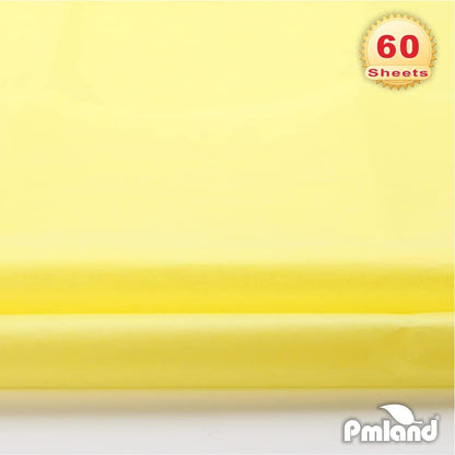Yellow Tissue Paper 26 x 20 Inches – 60 Sheets Large Size Wrapping Paper Bigger Than Standard 14 x 20 for Gift Wrap Bags Boxes Crafts and Decorations