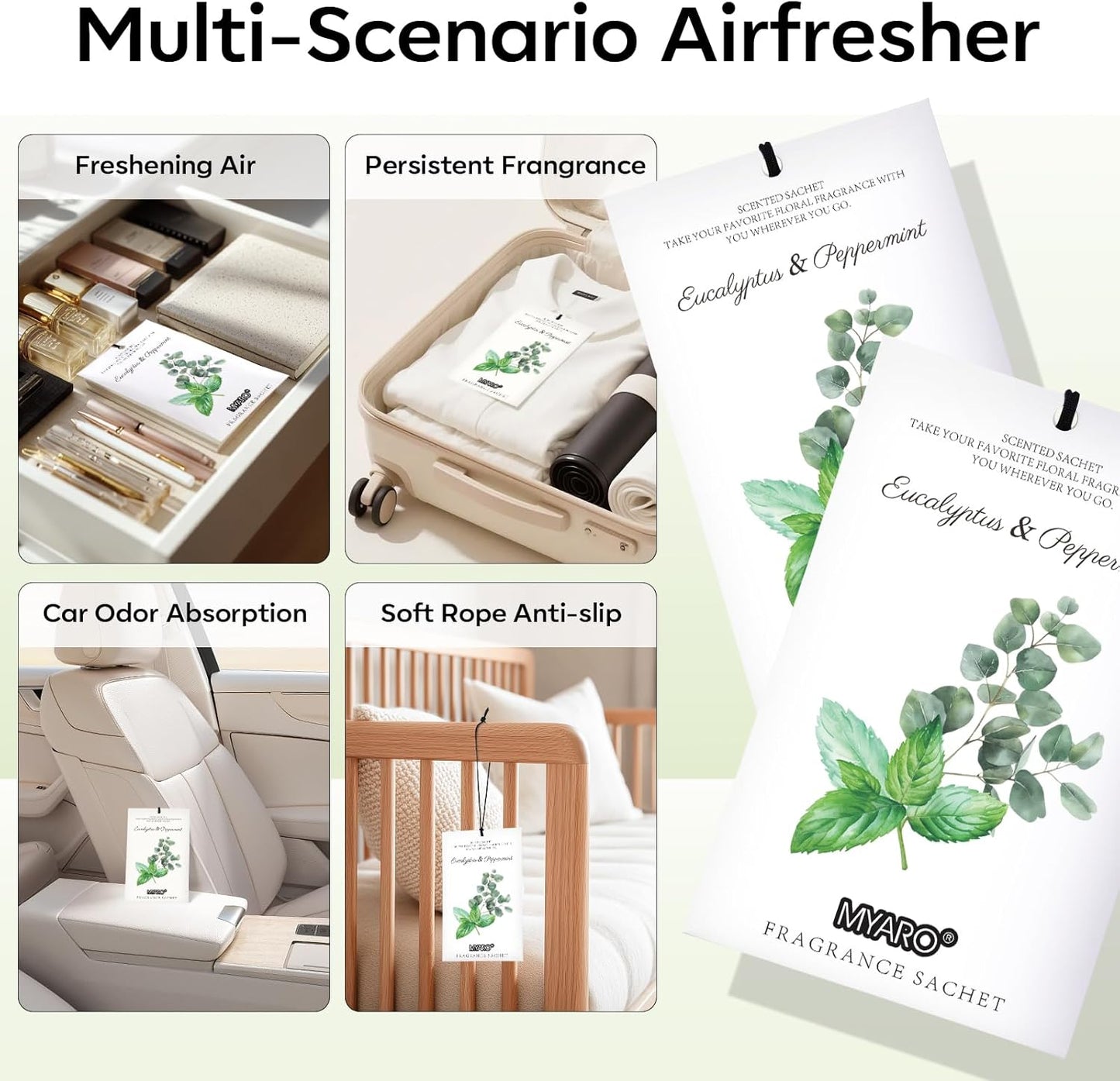 12 Packs Lemon Scented Sachets for Drawer Closet Bathroom Odor Eliminator - Fresh Home Fragrance Car Air Frehener