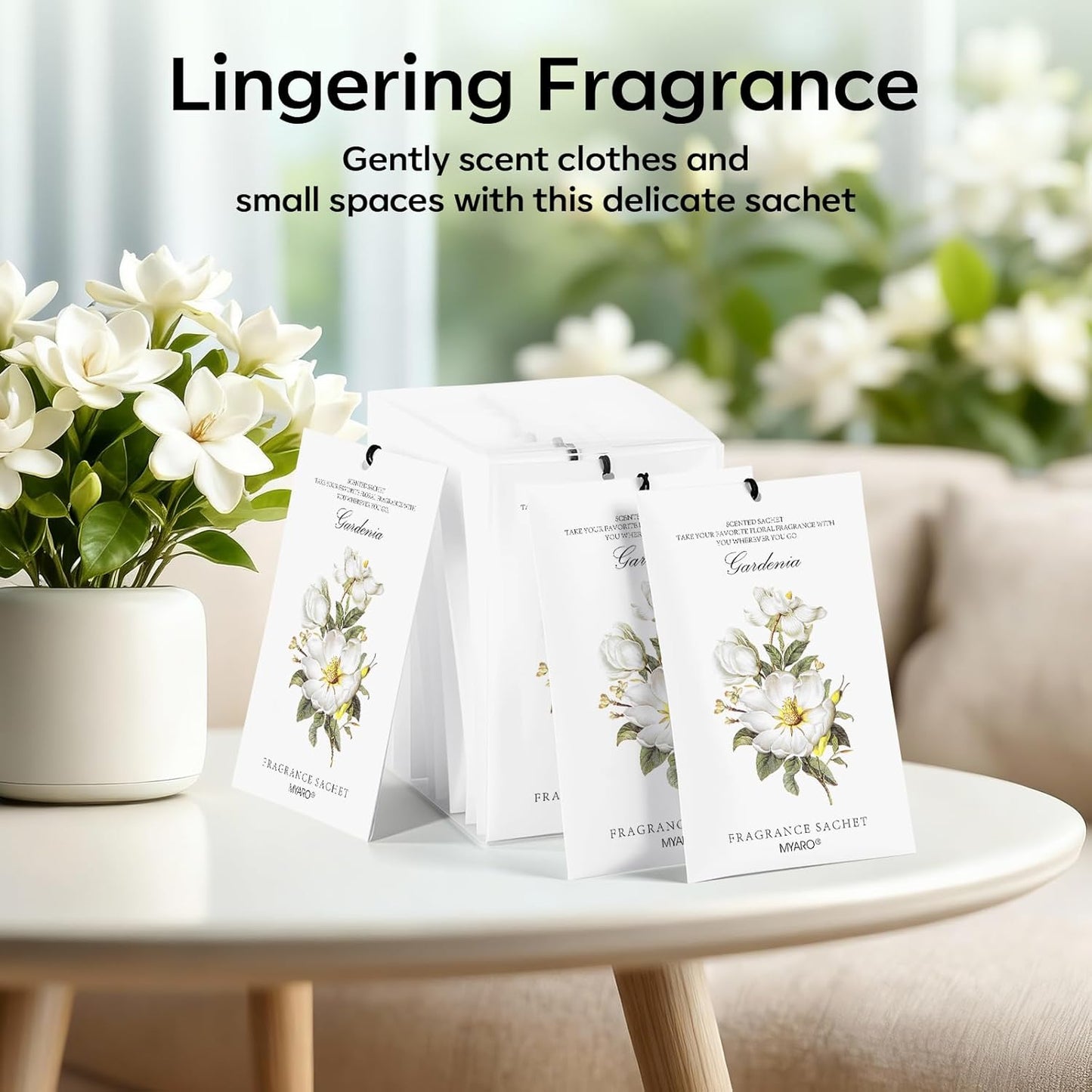 12 Packs Lemon Scented Sachets for Drawer Closet Bathroom Odor Eliminator - Fresh Home Fragrance Car Air Frehener
