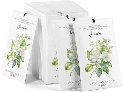 12 Packs Lemon Scented Sachets for Drawer Closet Bathroom Odor Eliminator - Fresh Home Fragrance Car Air Frehener