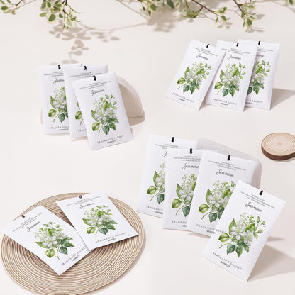 12 Packs Lemon Scented Sachets for Drawer Closet Bathroom Odor Eliminator - Fresh Home Fragrance Car Air Frehener