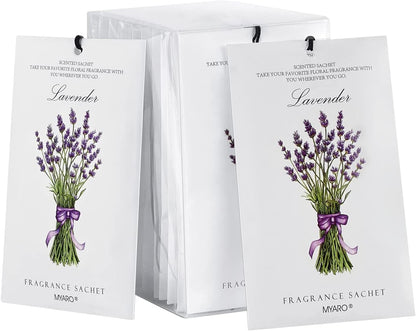 12 Packs Lemon Scented Sachets for Drawer Closet Bathroom Odor Eliminator - Fresh Home Fragrance Car Air Frehener