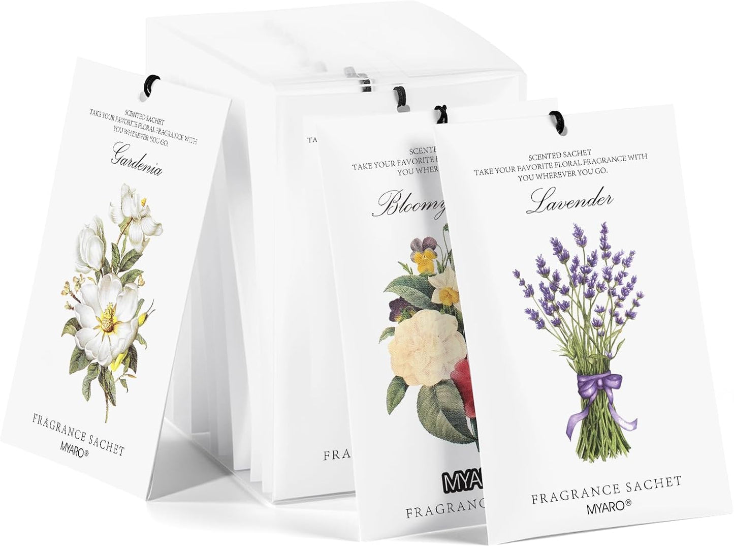 12 Packs Lemon Scented Sachets for Drawer Closet Bathroom Odor Eliminator - Fresh Home Fragrance Car Air Frehener