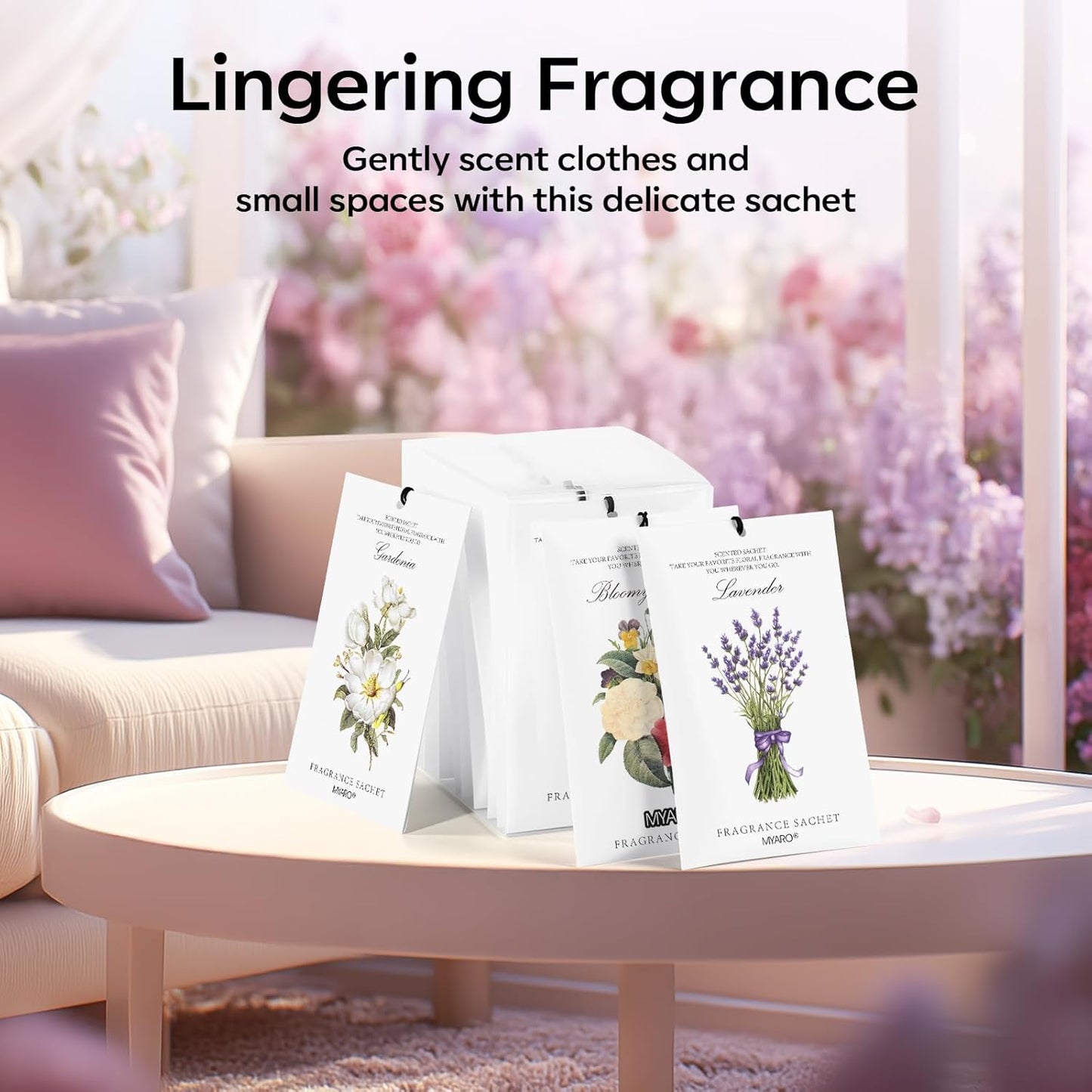 12 Packs Lemon Scented Sachets for Drawer Closet Bathroom Odor Eliminator - Fresh Home Fragrance Car Air Frehener
