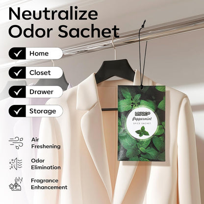 12 Packs Lemon Scented Sachets for Drawer Closet Bathroom Odor Eliminator - Fresh Home Fragrance Car Air Frehener