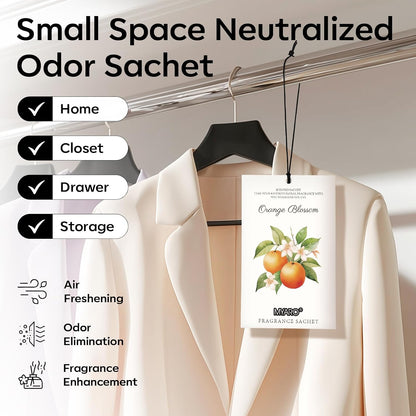 12 Packs Lemon Scented Sachets for Drawer Closet Bathroom Odor Eliminator - Fresh Home Fragrance Car Air Frehener