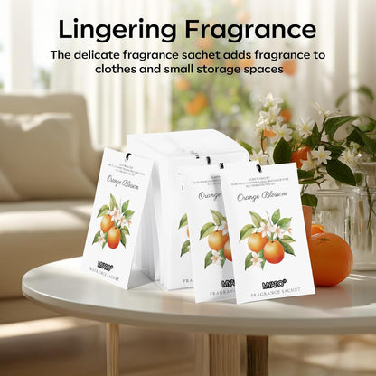 12 Packs Lemon Scented Sachets for Drawer Closet Bathroom Odor Eliminator - Fresh Home Fragrance Car Air Frehener
