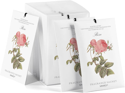 12 Packs Lemon Scented Sachets for Drawer Closet Bathroom Odor Eliminator - Fresh Home Fragrance Car Air Frehener